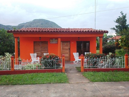 'House-front' Casas particulares are an alternative to hotels in Cuba.